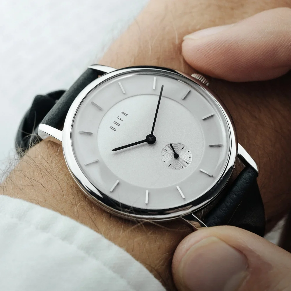 DuFa x Kroyer Saetter Lassen DF-9031-01 Silver White Analog Watch - Picture 2 of 7